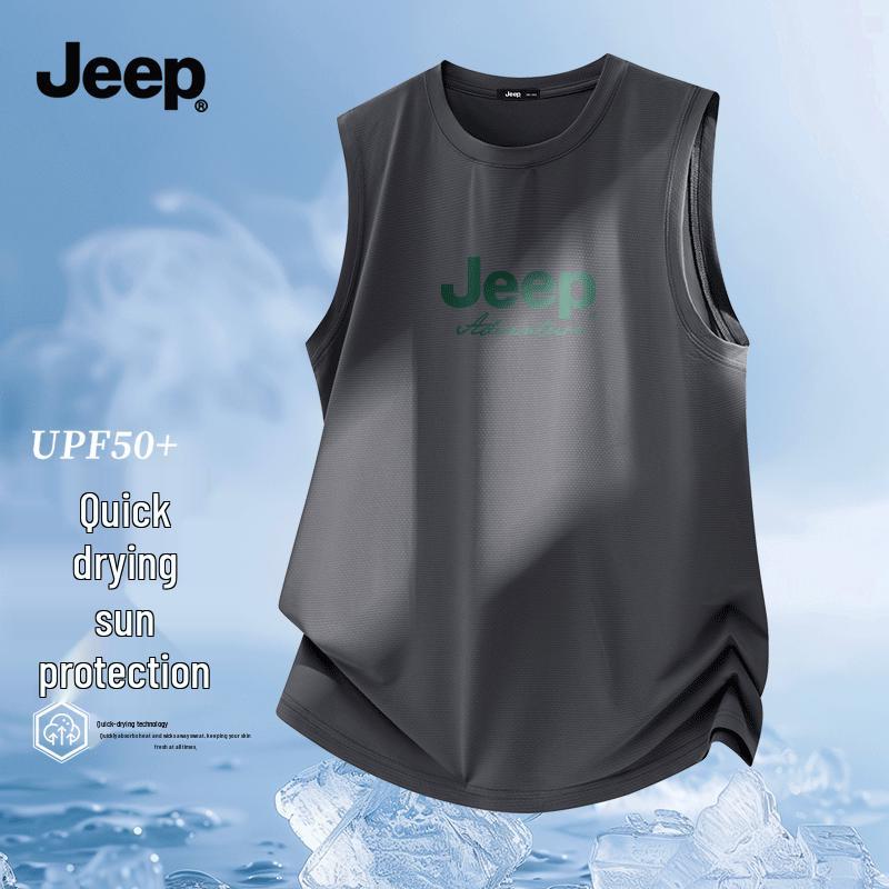 JEEP Men's 2026 Summer Ice Silk Breathable Sports Vest