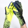 1 Pair Convenient Non-slip Texture Sweat Absorption Football Goalie Gloves Full Finger Soccer Goalie Goalkeeper Gloves Sports Accessories