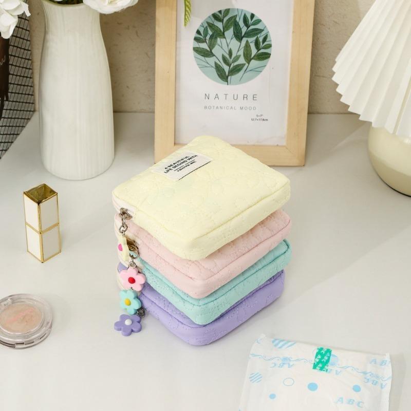 1pcs Mini Sanitary Napkin Cosmetic Storage Bag, Coin Card, Lipstick Storage Small Coin Storage Cosmetic Bag,Travel Bag women bag