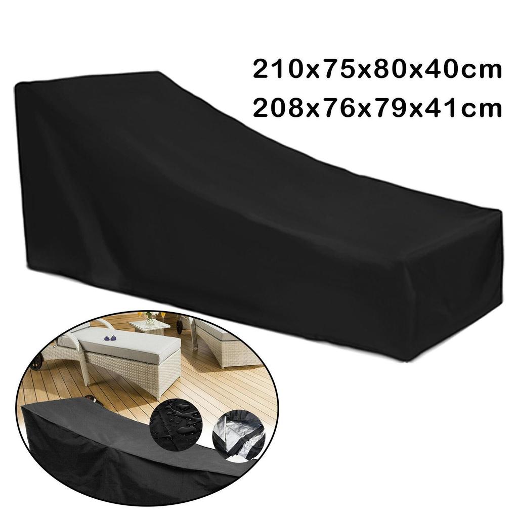 Foldable Cover Waterproof Outdoor Garden Lounger Deck Chair Protector