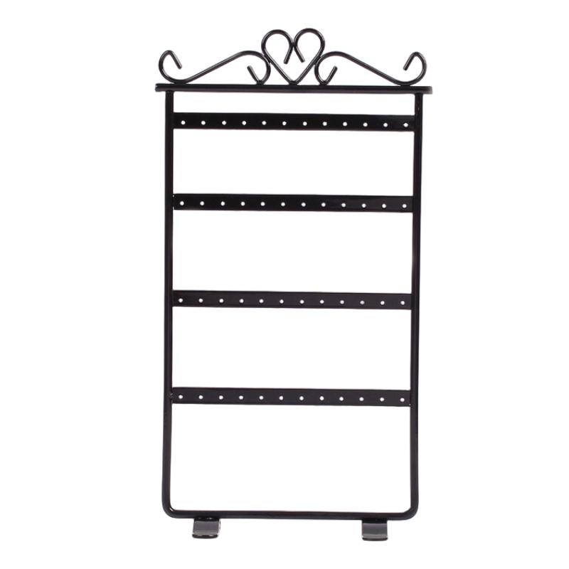 Earring Ear 48holes Studs Jewelry Display Rack Metal Stand Holder Gift Organiser