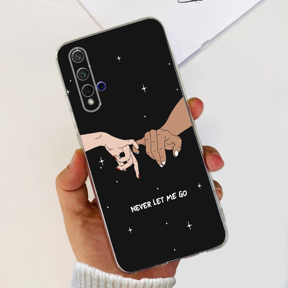 For Huawei Honor 20 Case YAL-L21 YAL-AL00 Luxury Painted Cover Soft Silicone Phone Case For Huawei Nova 5T Nova5T Honor20 Bumper