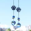 Crystal Pet Memorial Suncatchers Metal Alloys Cats Dog Paws Design Pendant Home Decoration Window Hanging Ornament Gift