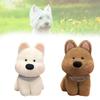 Cute West Highland White Terrier Plush Dog Doll Soft Stuffed Toy For Pets In White And Brown Colors