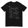 Amerikanisches Stealth-Kampfflugzeug F22 Raptor Blaupause T-Shirt