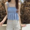 French Blue Summer Camisole: Slim, Sweet Seaside Style for Women - Wear As Inner or Outer Layer.