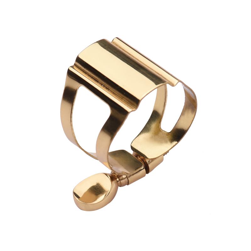 Single Screw Adjustment Saxophone Ligature Compact Durable Ligature for Soprano Saxophone