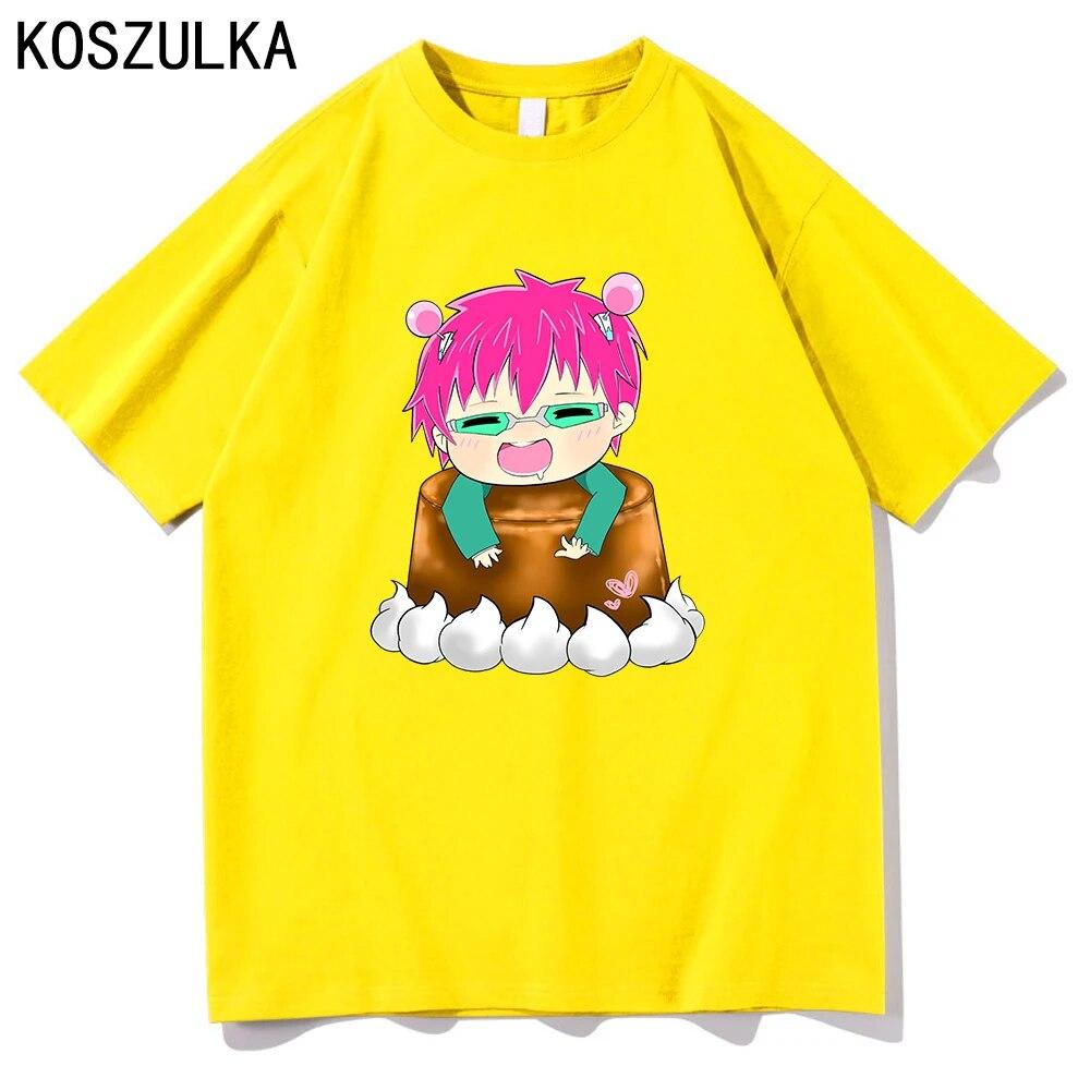 Hot Anime Saiki K T-shirt High Quality Cotton Tee Shirt Summer T Shirts Graphic Sudaderas Kusuo Unisex/women Hip Hop Sweatshirts Unisex