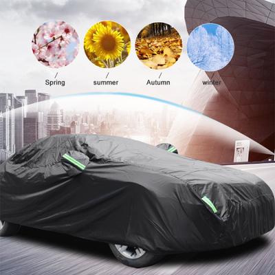 Car Cover Waterproof with Reflective Strip Ultra Thick Sunscreen Automotive Cover for Car
