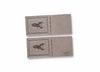CUTLERY CASE DECORATIVE FELT POCKET SET OF 2 BEIGE 23X10 cm