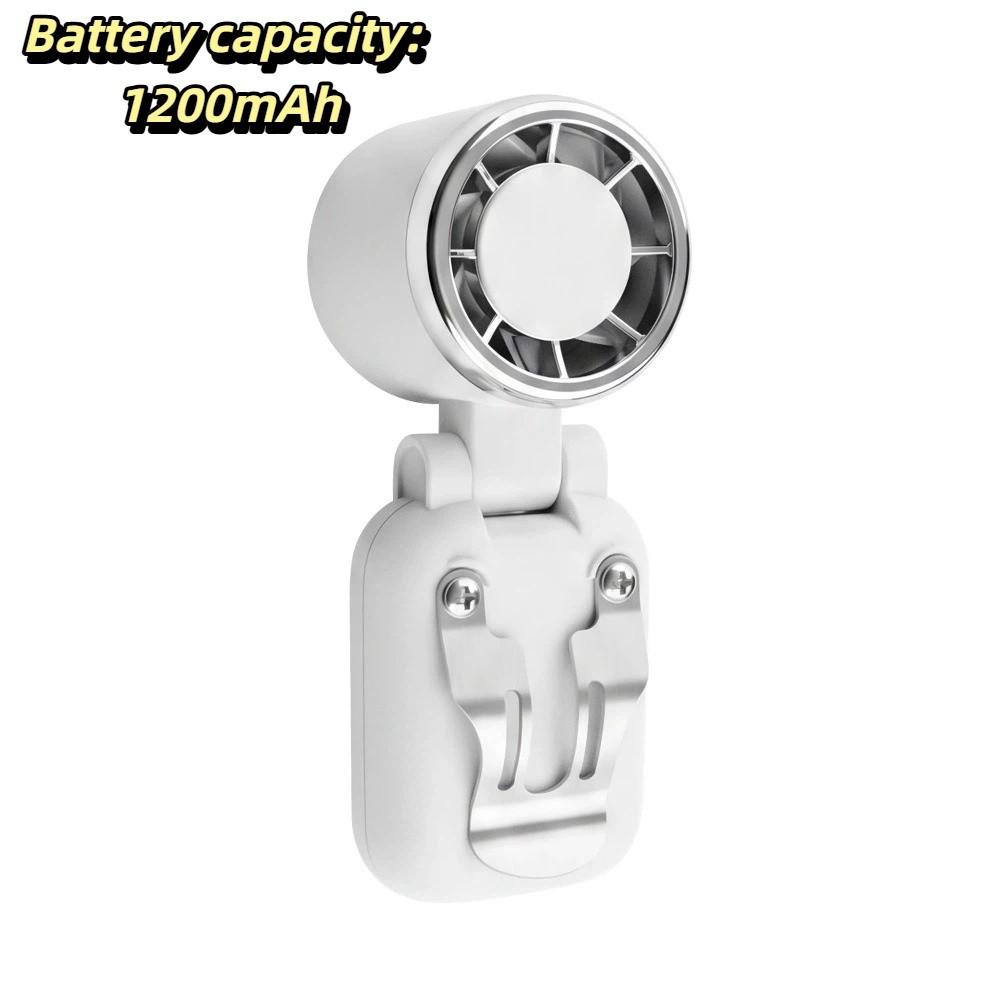 Foldable Lightweight Body Mini Cooling Fan Long Lasting Battery Turbine Small Fan Home Use