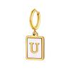 26 Letter Earrings Diy Stainless Steel Shell Letter C Earrings Gold Women'S Earrings, Jewelry Ed-637