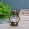 New Retro Portable Lantern Vintage LED Light Christmas Decoration Halloween Electronic Candlestick Bar Atmosphere Layout Light