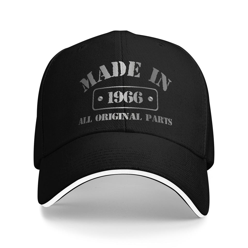 Geboren 1966 Vintage 60 Jahre alt lustig 60. Geburtstag Merch Herren Damen Baseballkappen Truckerhut Mode Formelle Kopfbedeckung