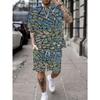 Summer Fashion Men's Suit, Digital Print T-shirt and Shorts Two-piece Set