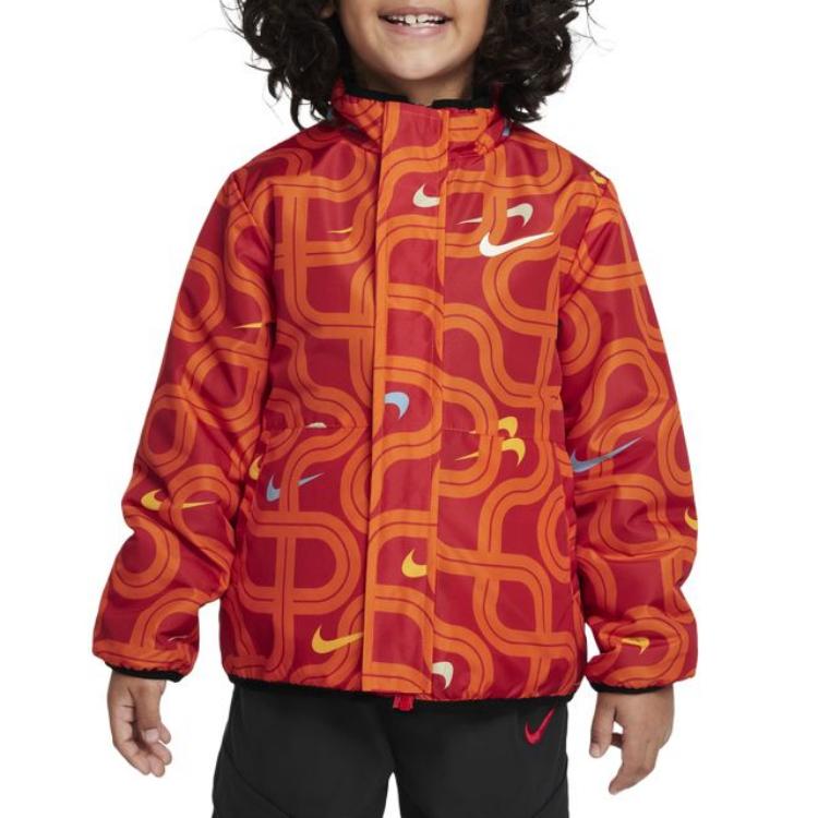 

Nike Jacket Snake Welcoming Series Comfortable Faux Lamb Fleece Reversible Kids jackets Black IB7613-010 L
