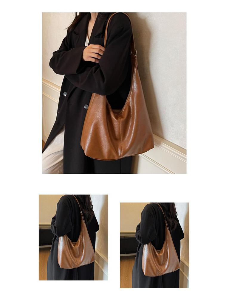 2025 Retro Large-Capacity Tote: High-End, Versatile Women's Luxury Shoulder & Crossbody Bag