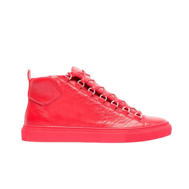 LUXSOLE Men's Lace Up Casual Flat Shoes Fashion Designer Cow Leather Thick Soled Sports Shoes Summer New Outdoor Male High Top Shoes