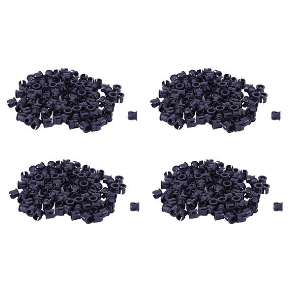 200 Pieces Black Plastic 5Mm LED Clip Holder Display Panel Mount Cases