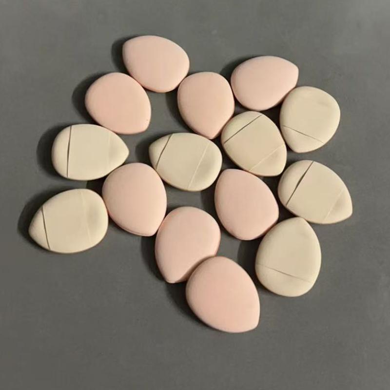 15Pcs Fingertip Puff Mini Finger Puff Small Air Cushion Puff Water Drop Fingertip Wet Dry Concealer Foundation Puff