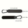 2Pcs PU Faux Leather Stroller Hooks | Portable Hanging Bag Hooks & Buckles for Strollers