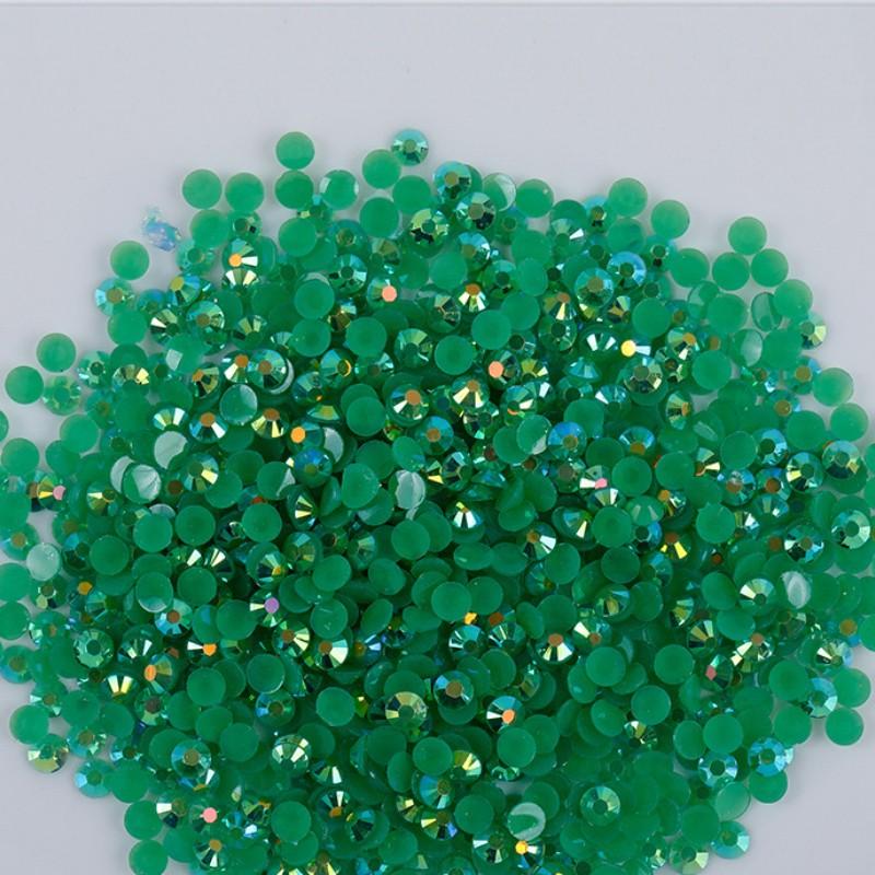 of High-quality Flat Bottomed Resin Diamond Nail Polish Diamond Color DIY Jelly AB 14 Cut Surface Sticking Rhinestone