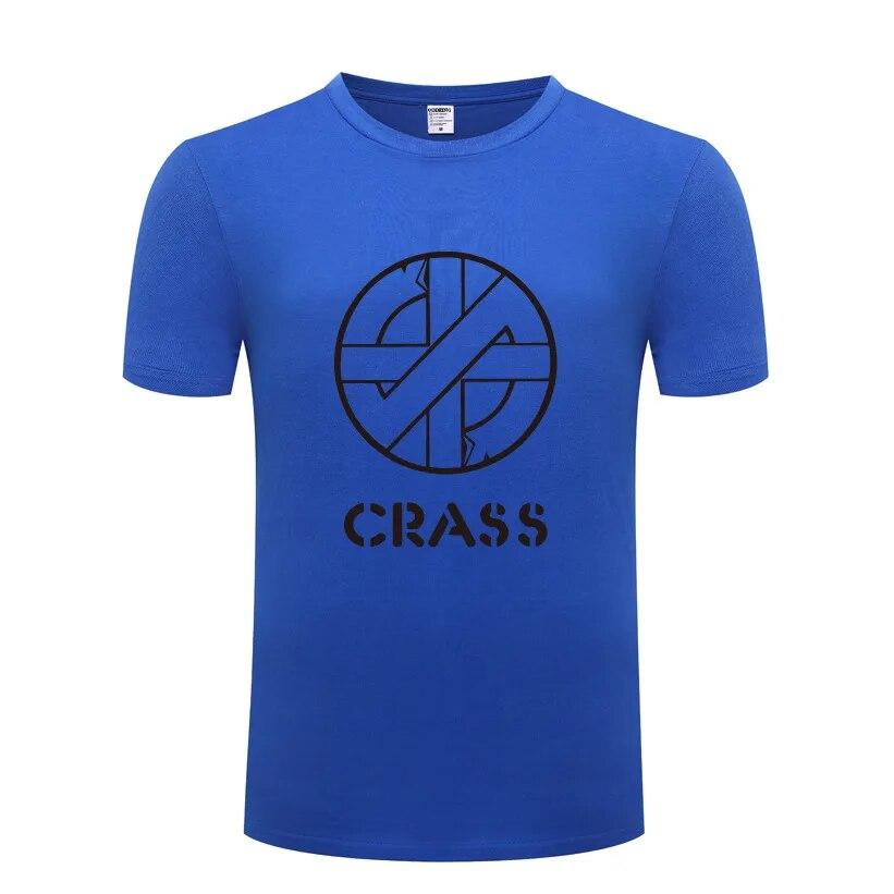 Music Rock Crass Printed T Shirts Unisex Hip Hop Short Sleeve O Neck Cotton Unisex T-Shirt Cool Funny Streetwear Top Tee Summer Style