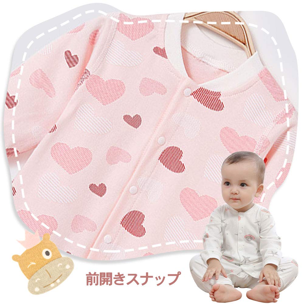 Long Sleeve Newborn Cute Baby Newborn Baby Girl Hippopotamus Baby Shower [miniGray] Coveralls, Clothes, 3-Piece Set, 100% Cotton, Front-Opening,
