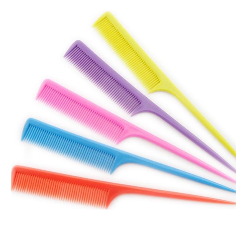 Black Pointed Tail Hair Styling Comb for Highlights - Practical Plastic Comb Gift