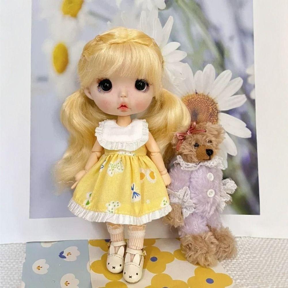 Handmade Dolls Outfits Dresses Fashion Dolls Sleeveless Tops  for 1/11 OB11 Dolls/for 1/12 BJD