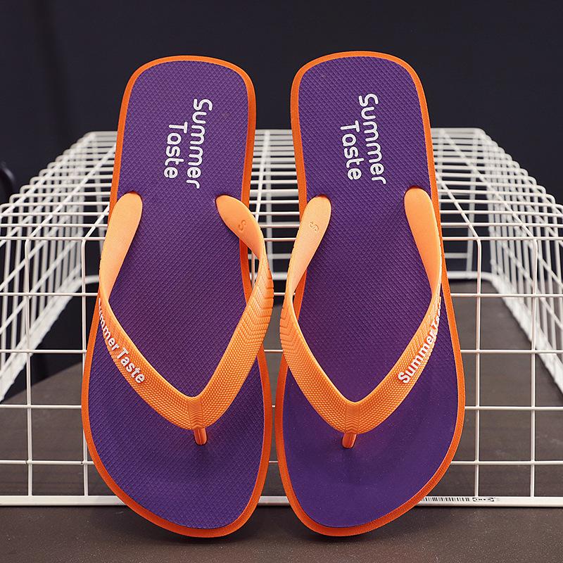New flip-flops men's summer fashion outer wear new men's foot pinch drag personalized non-slip outdoor beach sandals