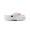 Crocs Classic clog EVA bow puppy fashion cute home casual school style hole shoes unisex white