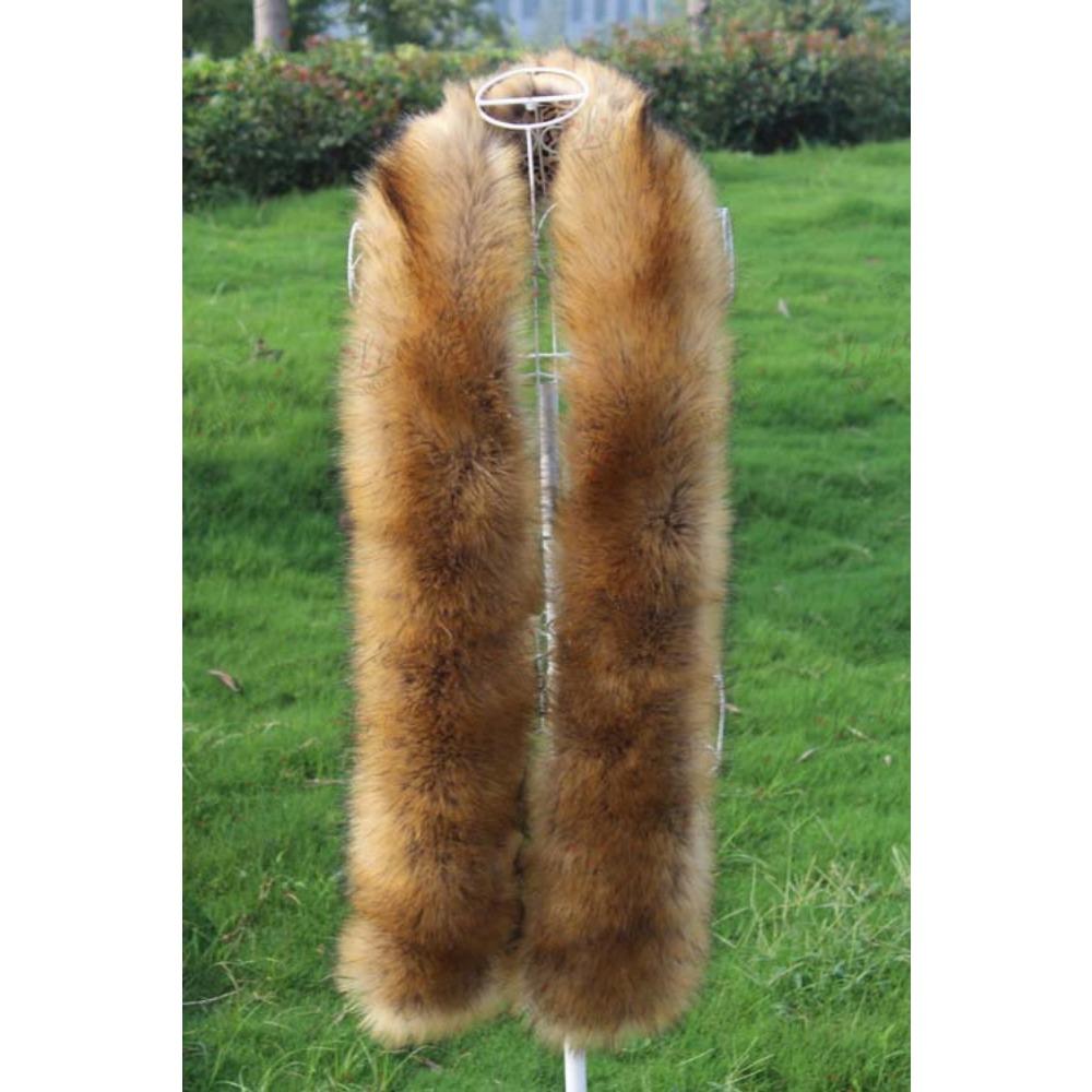 Herbst und Winter Imitat Pelzkragen Imitat Fuchspelz Waschbärpelz Schal Verlängert Dick Schal Warmer Schal Schal Pelzkragen
