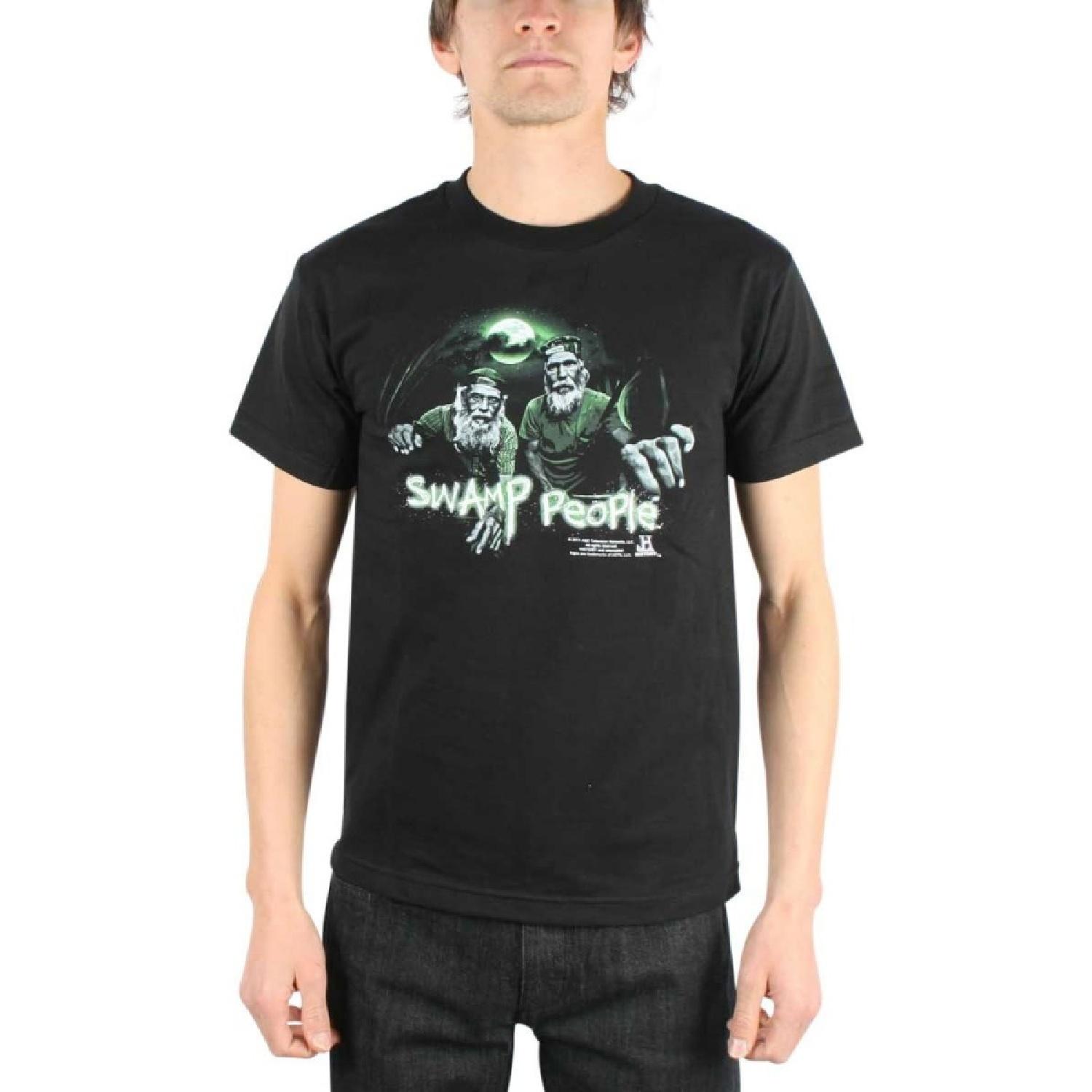 Swamp People - Bayou Brothers Adult T-Shirt in Black, Medium, Black S