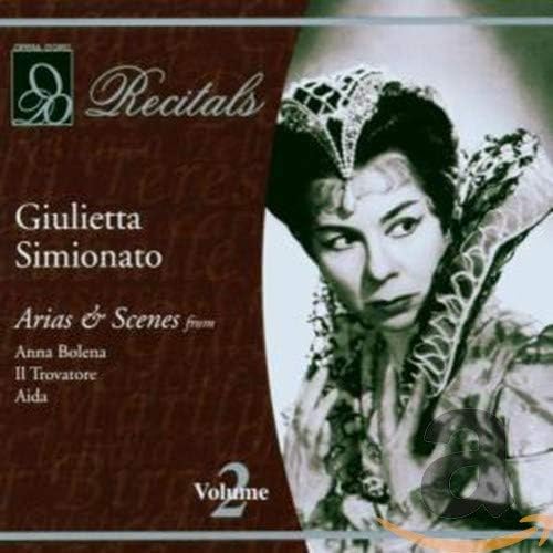 

CD SIMIONATO, GIULIETTA - Recitals 2 OPD2035 US Music Others Used