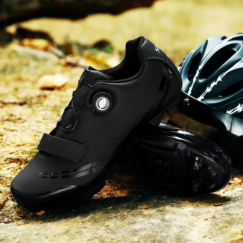 New Racing MTB Unisex Cycling Shoes Breathable Non-Locking Bicycle Sneakers Men Professional Outdoor Sports Bike Sneakers