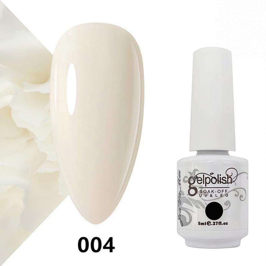 Amber Gel Polish Set: Gel Polish Manicure Kit with Whitening, Base Coat, and Sealer.