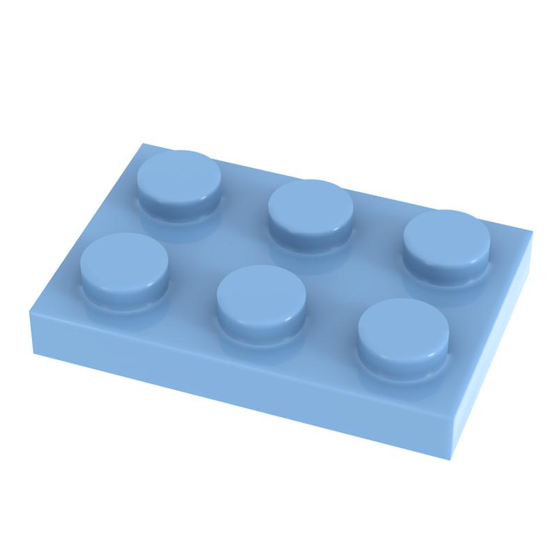 [Funbrick] 50pcs Board 2X3 3021 Works With featuring Famous Construction Brick Classic Construction Blcok Playthings MOC DIY