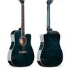 38-Inch Gradient Basswood Folk Guitar - Beginner Practice Instrument