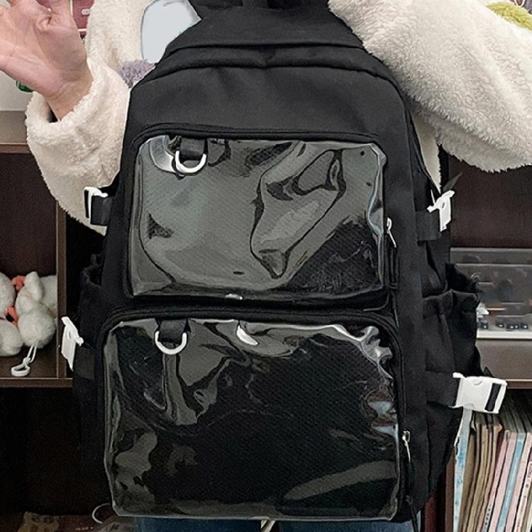 Student School Backpack Large Capacity Backpack Travel Backpack Clear Backpack Japanese Styles Backpack