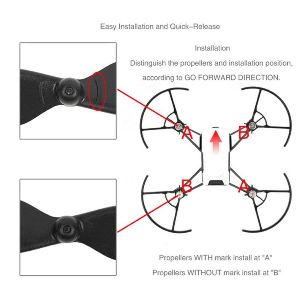 Wing Fans for RYZE TELLO Propeller Wing Drone Accessories Drone Paddle Quick-release Propellers