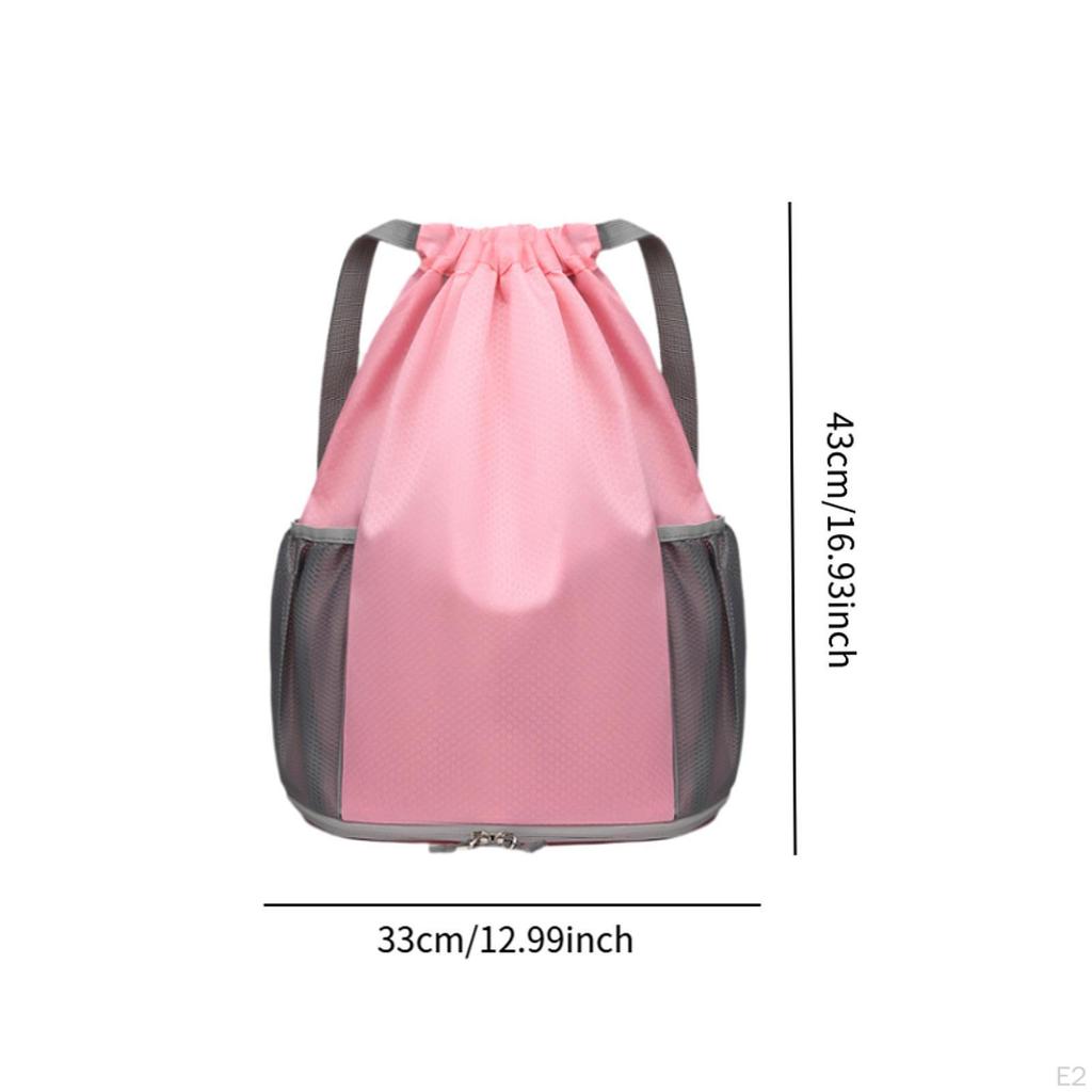 Swimming Bag Drawstring Backpack Lightweight Waterproof Fitness Portable Duffel Rucksack for