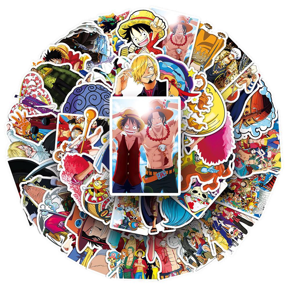 10/30/50pcs Anime ONE PIECE Stickers Classic Graffiti Waterproof Decals DIY Guitar Luggage Scrapbook Cool Luffy Cartoon Sticker