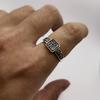 Anillo para Hombre Yintai Fei con Patrón de Lazo Ajustable y Carácter Fu Estilo Étnico Retro