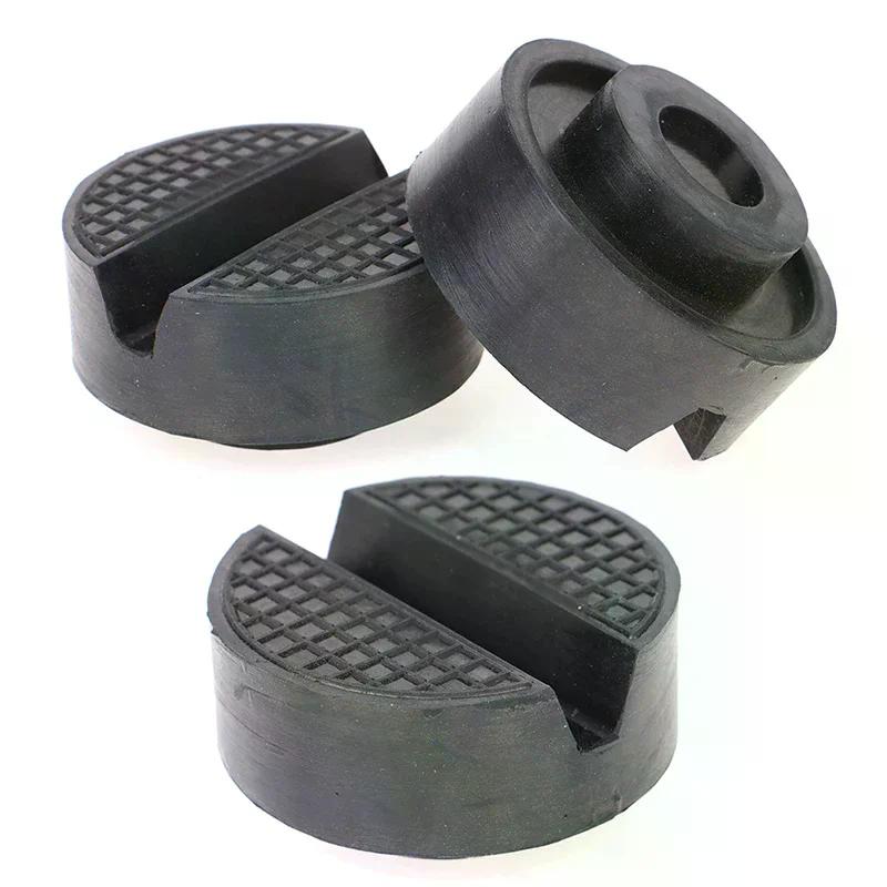 1Pcs Car Lift Jack Stand Rubber Pads Black Rubber Slotted Floor Jack Pad Frame Rail Adapter Universal Car Removal Repair Tool