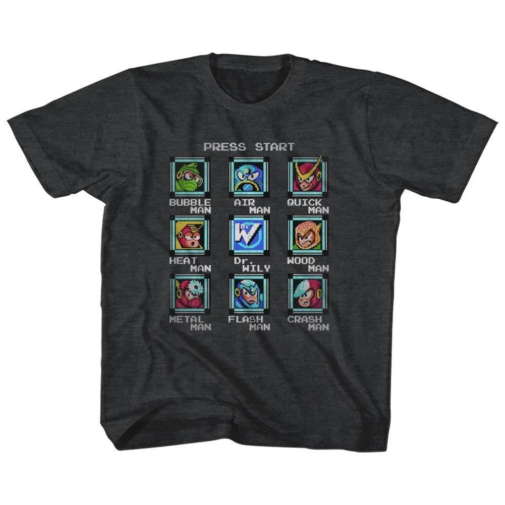 Mega Man Stage Select Vintage Smoke Gaming Children s T-shirt 110