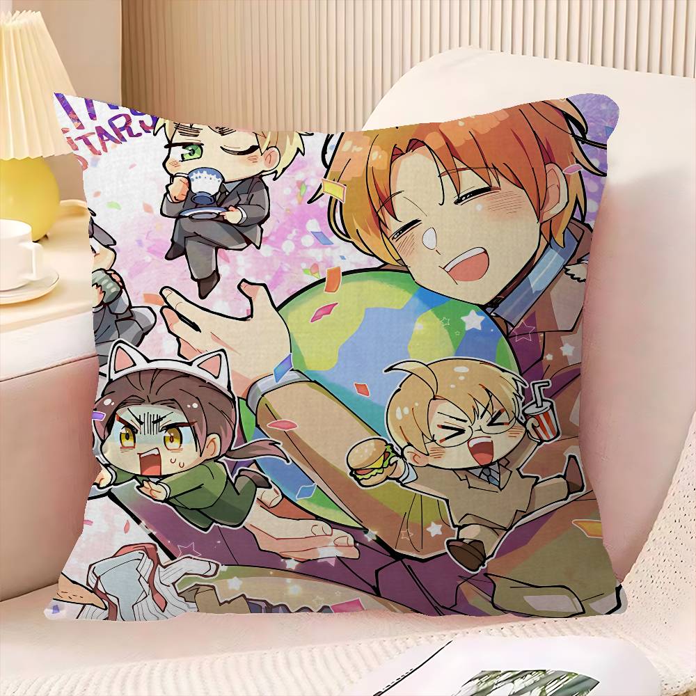 Anime Cartoon Hetalia Axis Powers Personalized picture text home decorative pillows Household Gifts xcm