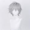 Kaworu Nagisa Cosplay Parykk Anime Eva Kort Lilla Sølvgrå Varmebestandig Syntetisk Hår Halloween Parykker