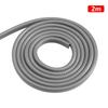 2/5M Car Door Anti Collision Strip with Steel Disc Bumper Trim Edge Scratch Protector Strip Sealing Guard Styling Car Decor