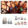 Pvc Collectible Cake Toppers 8 Adorable Cat Mascots Cosplaying Pirates
